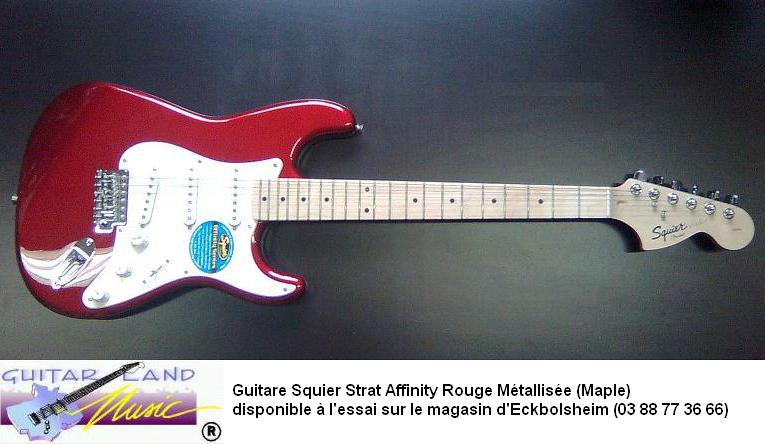 Guitare Squier Strat Affinity Rouge (Maple)